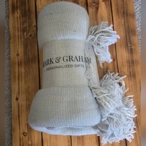Mark & Graham Light Gray Throw Blanket